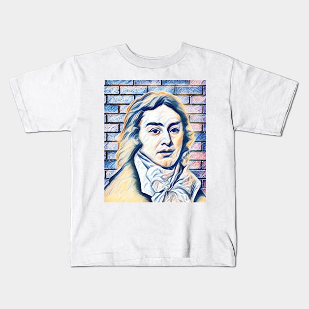 Samuel Taylor Coleridge Portrait | Samuel Taylor Coleridge Artwork 12 Kids T-Shirt by JustLit